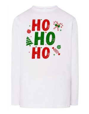 Longsleeve świąteczny nadruk HO HO HO r.4XL