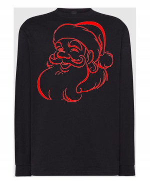 Longsleeve świąteczny nadruk Mikołaj Rozm.L