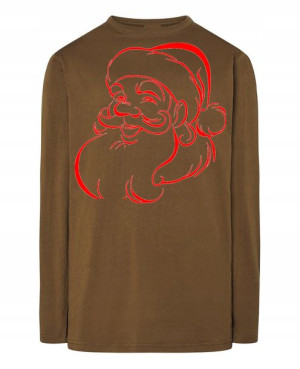 Longsleeve świąteczny nadruk Mikołaj Rozm.XL