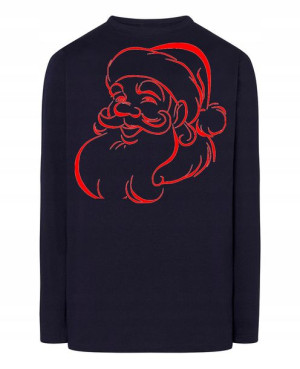 Longsleeve świąteczny nadruk Mikołaj Rozm.XS