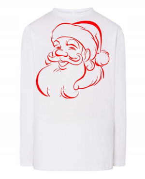Longsleeve świąteczny nadruk Mikołaj Rozm.XXL