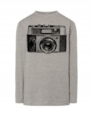 Longsleeve VINTAGE nadruk Aparat Optima r.3XL