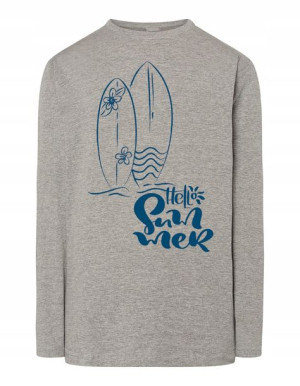 Longsleeve wakacyjny nadruk Hello Summer r.3XL