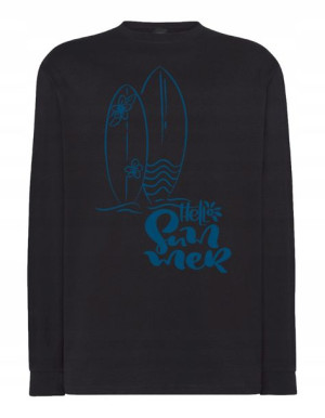 Longsleeve wakacyjny nadruk Hello Summer r.S