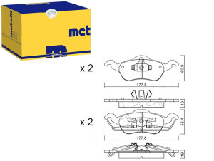 Klocki Hamulcowe Ford Focus 98-04 Metelli