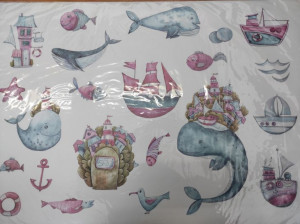 Naklejki dekoracyjne na ścianę 50x70 cm SMUKEE