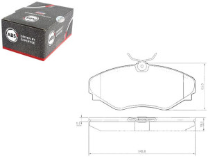 Klocki Hamulcowe Renault Espace Iii 00- A.b.s.