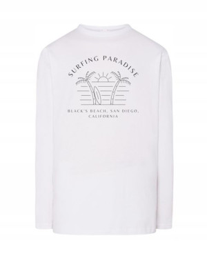 Longsleeve WAKACYJNY nadruk SURFOWANIE r.XS