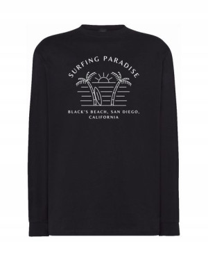 Longsleeve WAKACYJNY nadruk SURFOWANIE r.XS