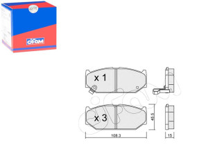 Klocki Hamulcowe Suzuki Swift 06- Przód Cifam