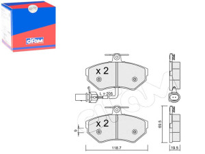 Klocki Hamulcowe Vw Passat 99-00 1.6-1.9tdi Z Czuj
