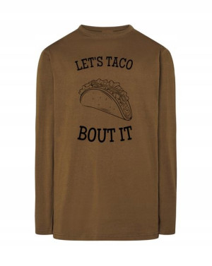 Longsleeve zabawny nadruk TACO BOUT IT r.S