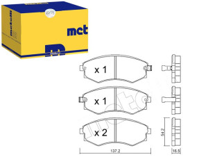 Klocki Hamulcowe Ssangyong Rexton 02- Metelli
