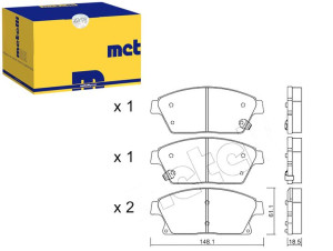 Klocki Hamulcowe Chevrolet Cruze 08- Metelli
