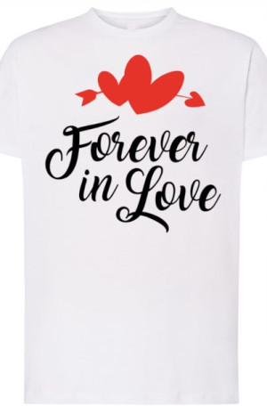 Love Forever T-Shirt Walentynki Prezent r.4XL