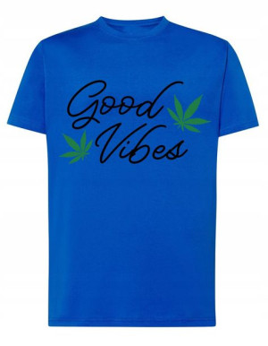 Marihuana T-shirt Męski Good Vibes Modny Rozm.XS