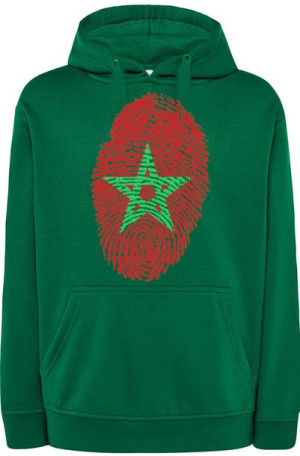 Maroko Bluza Męska Odcisk Palca Kaptur r.XL