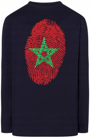 Maroko Męska Bluza Longsleeve Flaga Rozm.S