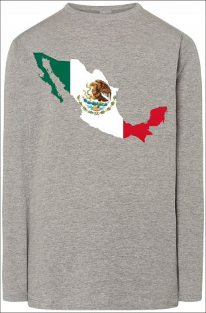 Meksyk Męska Bluza Longsleeve Modna Rozm.3XL
