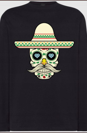 Meksykańska Czaszka bluza Longsleeve Rozm.S