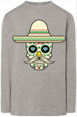 Meksykańska Czaszka bluza Longsleeve Rozm.XL