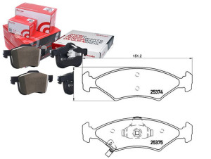 Klocki Hamulcowe Kia Shuma 98-01 Brembo