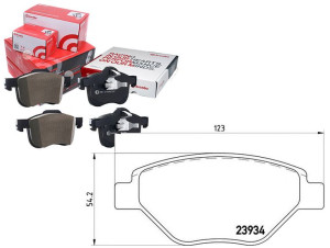 Klocki Hamulcowe Renault Megane Ii 1.4 02 Brembo