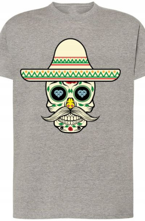 Meksykańska Czaszka Modna T-ShirtMęski Rozm.4XL