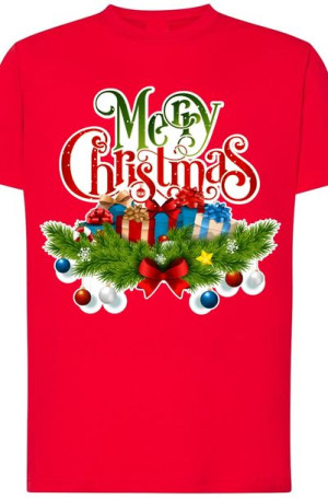 Merry Christmas Świąteczny T-shirt Nadruk Rozm.4XL