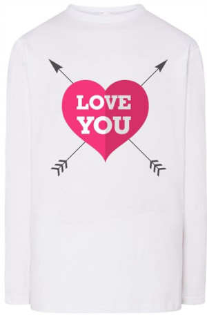 Męska Bluza Longsleeve Walentynki Modna r.XL