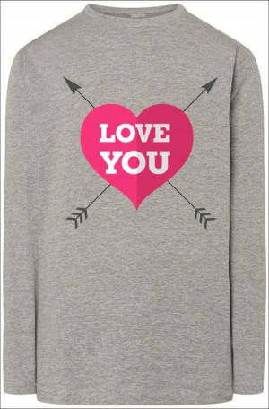 Męska Bluza Longsleeve Walentynki Modna r.XL