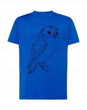 Męski T-Shirt koszulka nadruk SOWA Rozm.XL