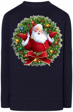 Mikołaj Męska Modna Bluza Longsleeve r.L