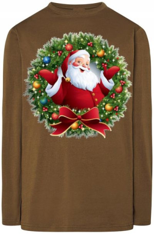 Mikołaj Męska Modna Bluza Longsleeve r.S