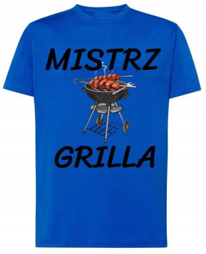 Mistrz GRILLA T-shirt Modny Śmieszny Rozm.XL