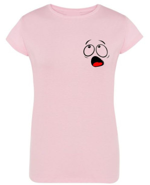 Modny T-Shirt damski nadruk Uśmiech R.XL