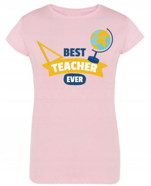 Modny T-Shirt Dzień nadruk Nauczyciela R.M