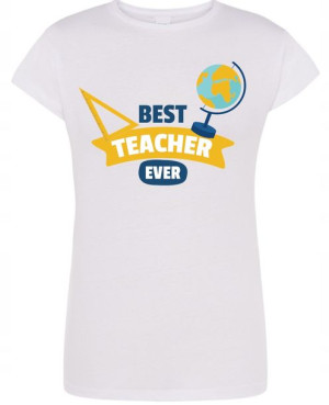Modny T-Shirt Dzień nadruk Nauczyciela R.S