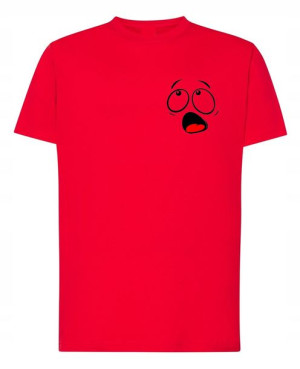 Modny T-Shirt męski nadruk Uśmiech R.4XL