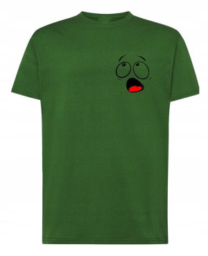 Modny T-Shirt męski nadruk Uśmiech R.S
