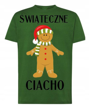 Modny T-Shirt nadruk Świąteczne Ciacho R.L