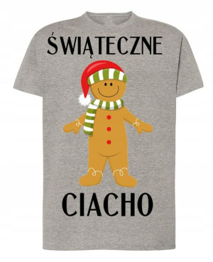 Modny T-Shirt nadruk Świąteczne Ciacho R.XS