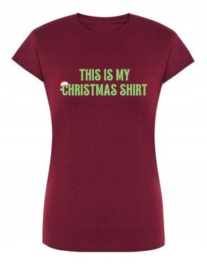 Mój świąteczny T-shirt damski r.M