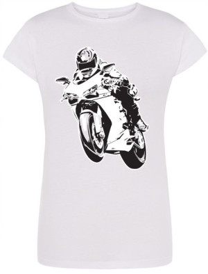 Motocyklistka T-shirt Damski Logo 2 kółka Rozm.XXL
