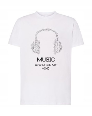 Music Always in my Mind T-shirt Logo Rozm.L