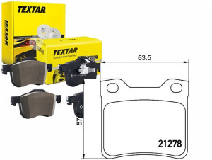 Klocki Hamulcowe Peugeot Tył 406 607 Textar