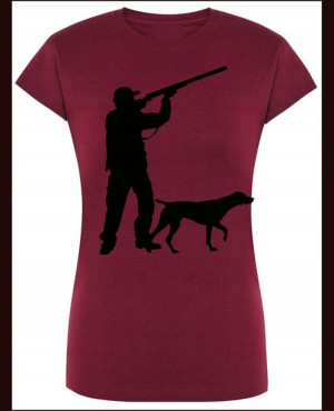 Myśliwa Damski T-shirt Modn Nadruk Rozm.L