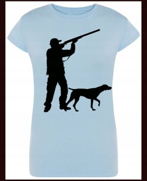 Myśliwa Damski T-shirt Modn Nadruk Rozm.XL