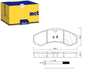 Klocki Hamulcowe Iveco Daily 35.10 Metelli