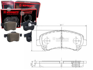 Klocki Hamulcowe Nissan Qashqai 1.5 Dci Nipparts N
